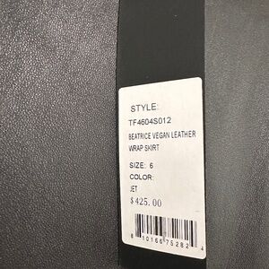 BEATRICE VEGAN LEATHER WRAP SKIRT